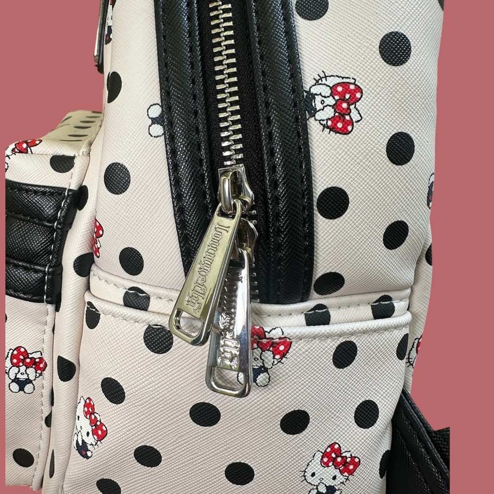Loungefly Loves Hello Kitty EUC Polka Dot Backpack - Picture 4 of 9